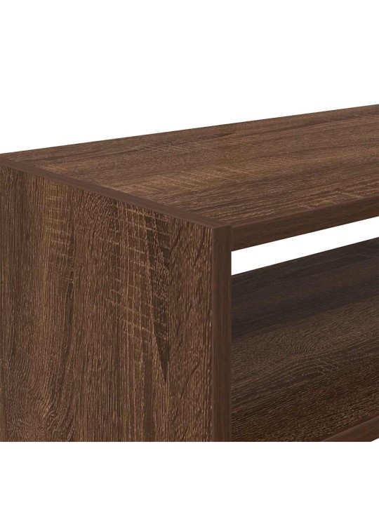 Kenkätelineet 2 kpl pinottava ruskea tammi 60x30x30,5 cm