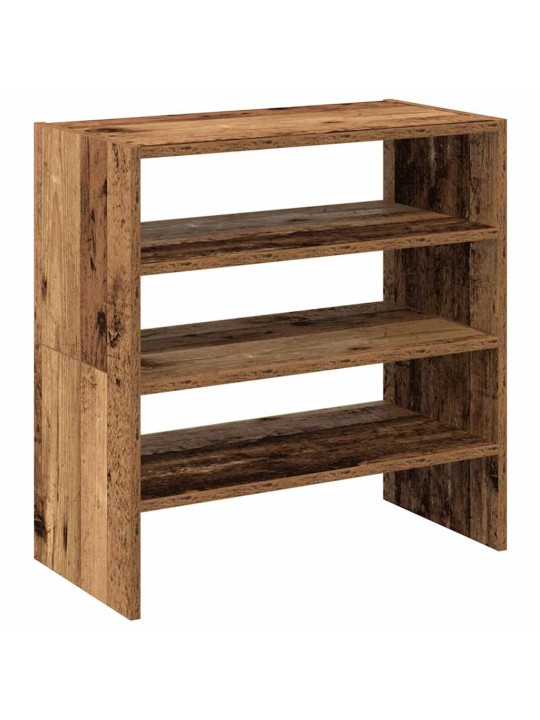 Kenkätelineet 2 kpl pinottava vanha puu 60x30x30,5 cm