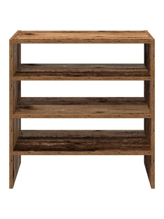 Kenkätelineet 2 kpl pinottava vanha puu 60x30x30,5 cm