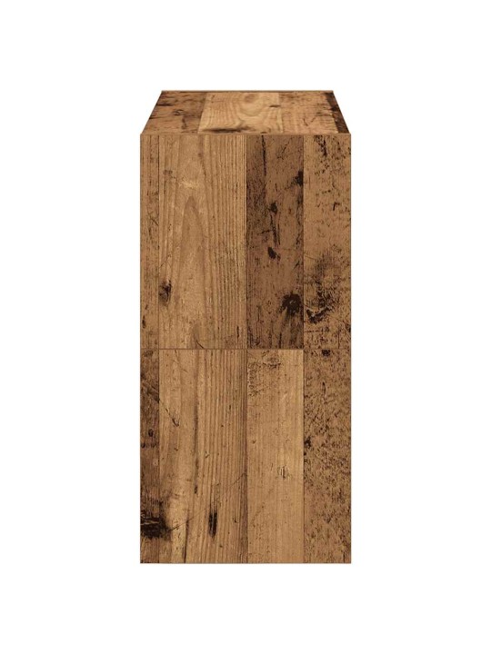 Kenkätelineet 2 kpl pinottava vanha puu 60x30x30,5 cm