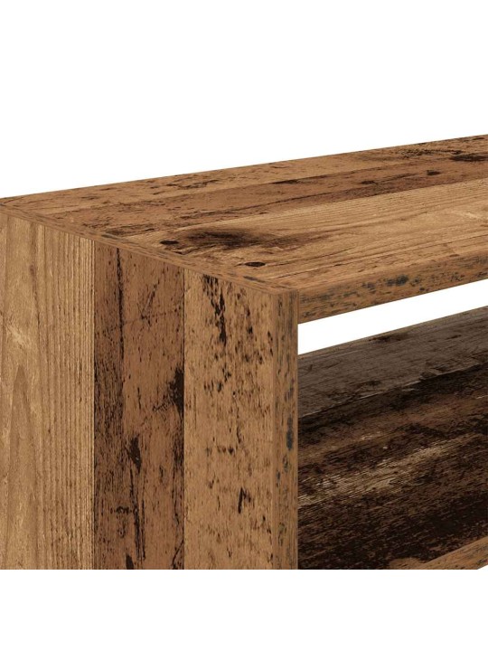 Kenkätelineet 2 kpl pinottava vanha puu 60x30x30,5 cm