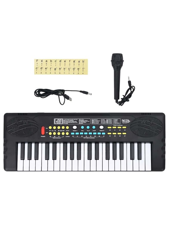 37 Keys Piano sähkönäppäimistö mikrofonilla lapsille