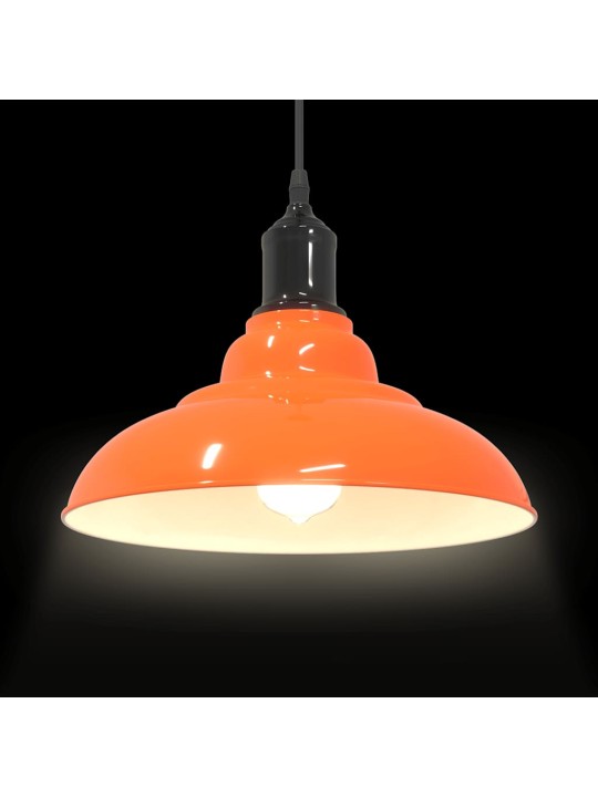 Riippuvalaisin korkeussäädettävä e27 kiiltävä oranssi ø 31 cm