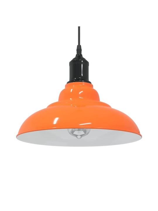 Riippuvalaisin korkeussäädettävä e27 kiiltävä oranssi ø 31 cm