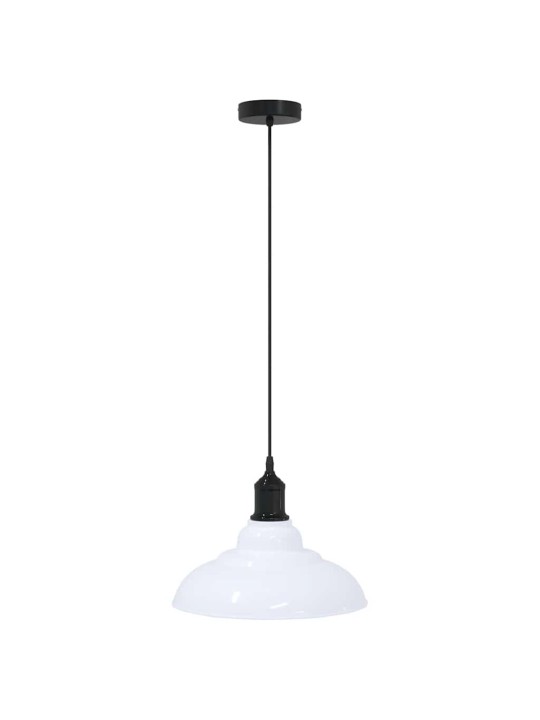 Riippuvalaisin korkeussäädettävä e27 kiiltävä valkoinen ø 31cm