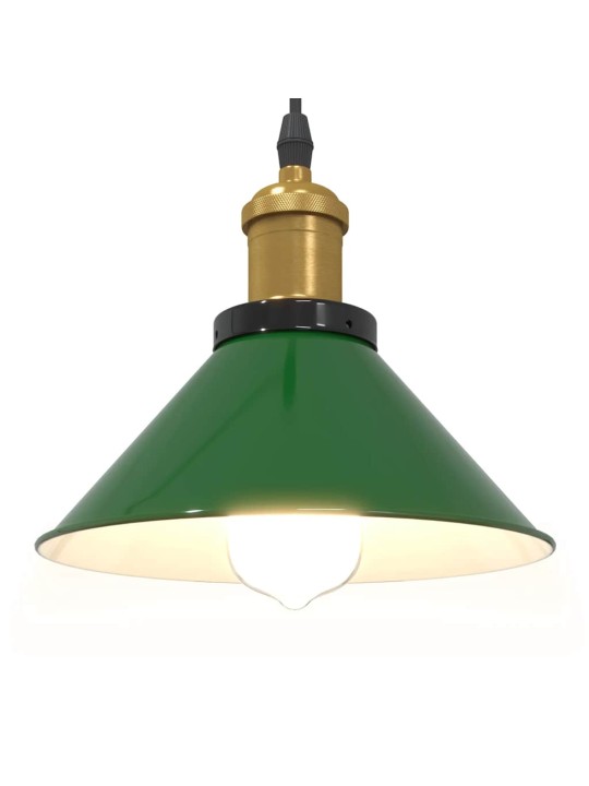 Riippuvalaisin korkeussäädettävä e27 kiiltävä vihreä ø 22 cm