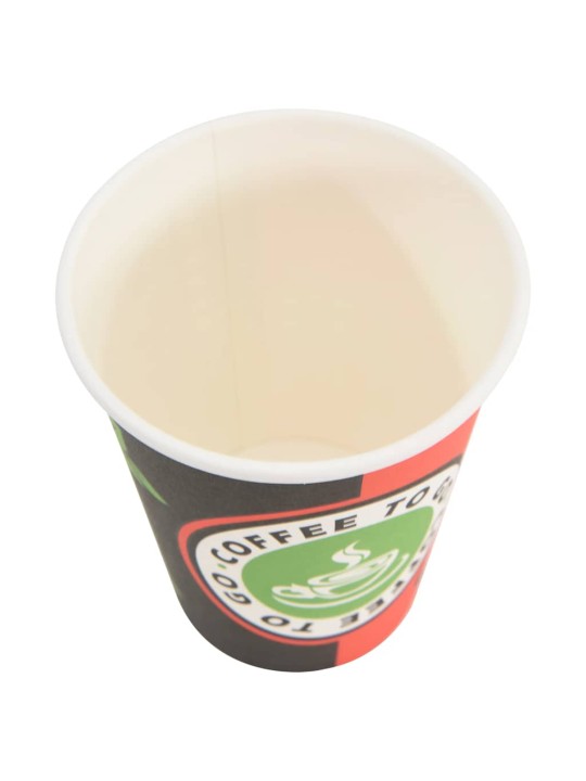 Paperiset kahvikupit 1000 kpl 12unssia 300 ml punainen ja musta