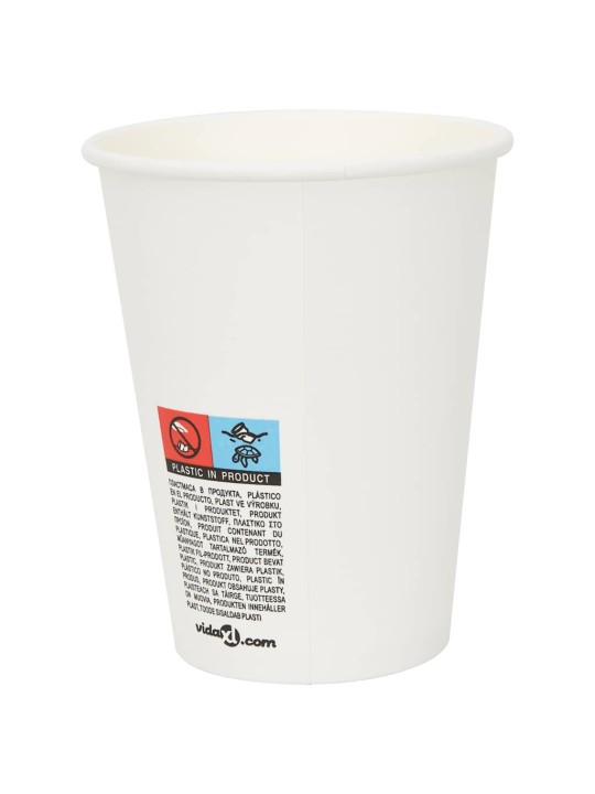 Paperiset kahvikupit 1000 kpl 12oz 300ml valkoinen
