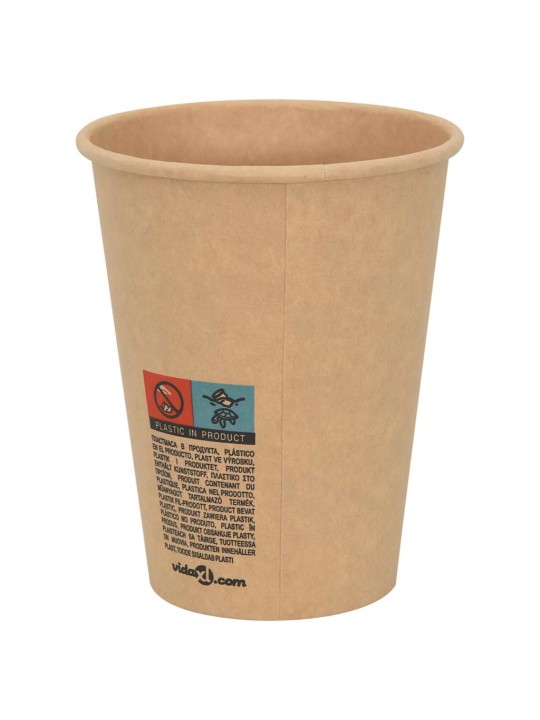 Paperiset kahvikupit 1000 kpl 12 unssia 300 ml ruskea