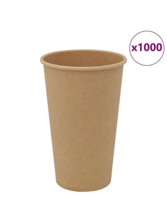 Paperiset kahvikupit 1000 kpl 16 unssia 400 ml ruskea