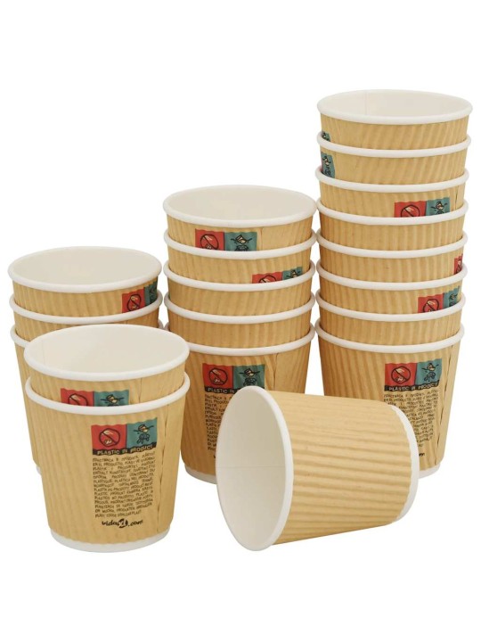 Paperiset kahvikupit 1000 kpl 4oz 100ml ruskea