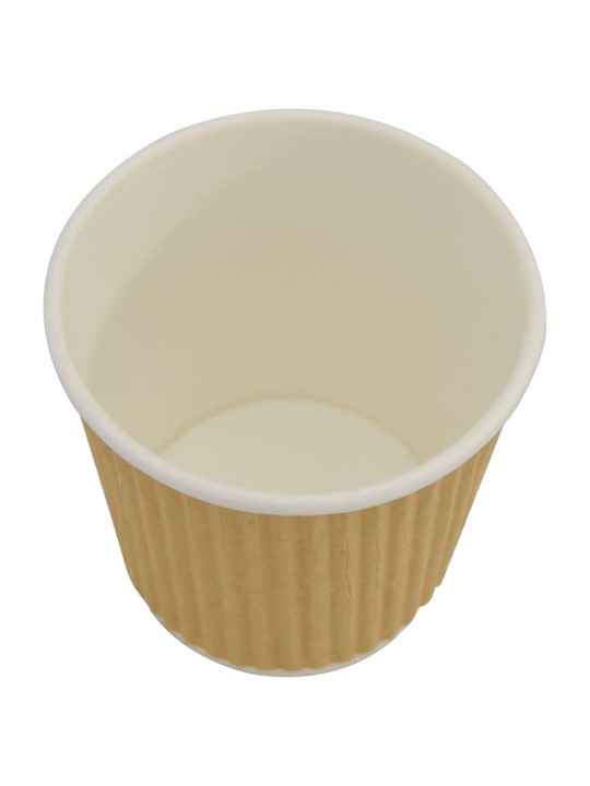 Paperiset kahvikupit 1000 kpl 4oz 100ml ruskea