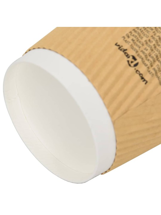 Paperiset kahvikupit 500 kpl 12 unssia 300 ml ruskea