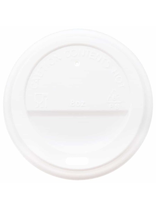 Paperiset kahvikuppikannet ø80 mm 8oz 1000 kpl valkoinen muovi