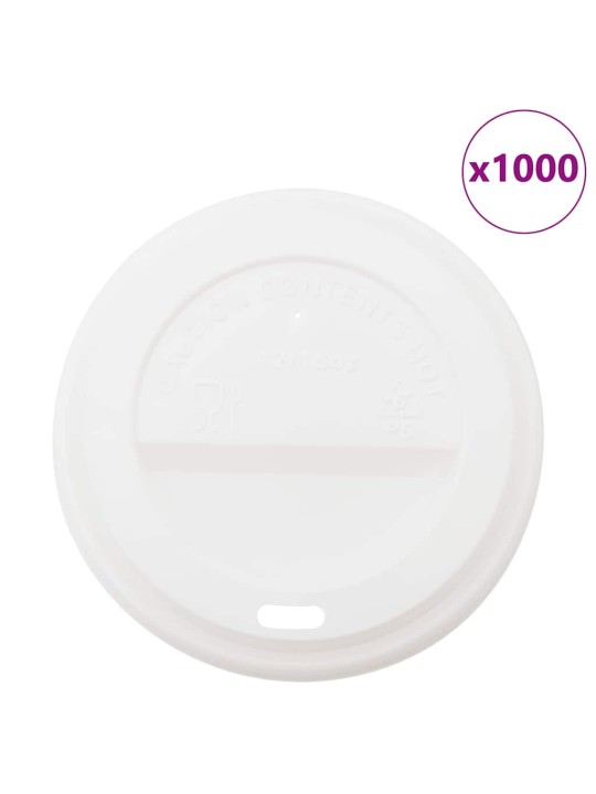 Paperikahvikuppien kannet ø90 mm 12oz ja 16oz 1000 kpl