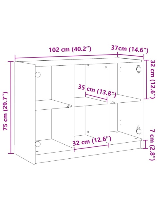 Senkki vanha puu 102x37x75,5 cm tekninen puu