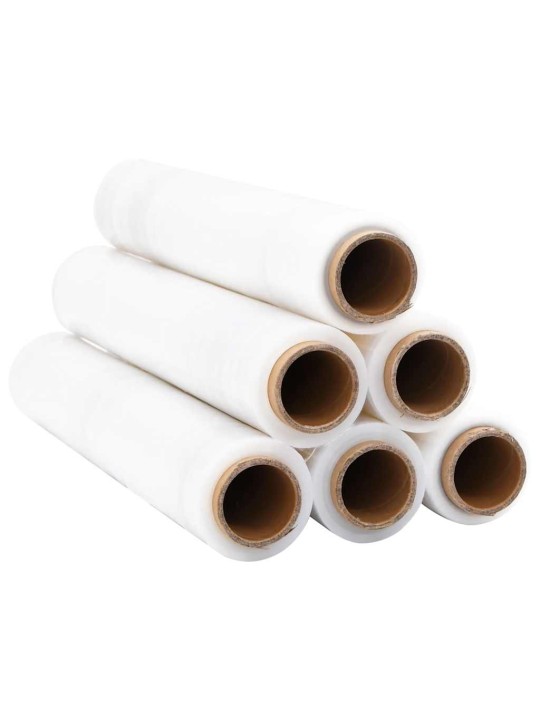 Stretch -kalvo 6 kpl läpinäkyvä 17 μm 50 cm x 300 m