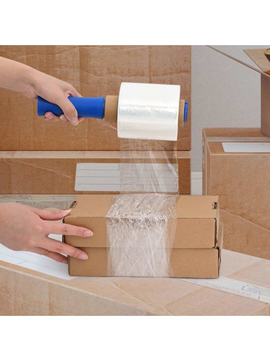 Stretch films 10 kpl läpinäkyvä 23 µm 10 cm x 300 m