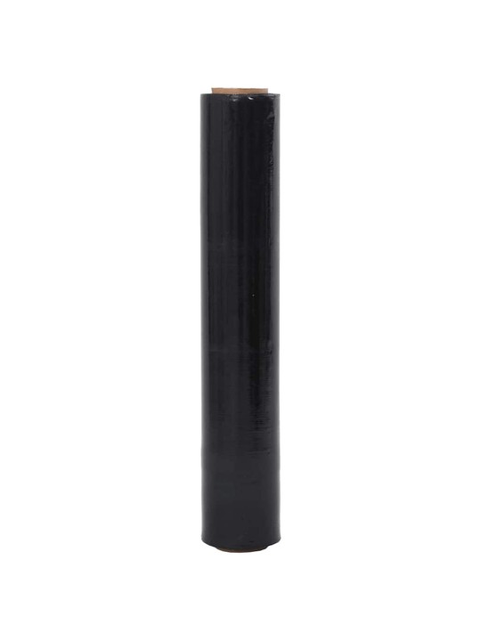 Stretch film 2 kpl musta 23 μm 50 cm x 150 m