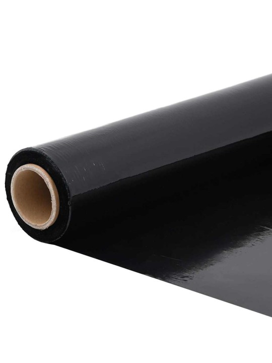 Stretch film 6 kpl musta 20 μm 50 cm x 150 m