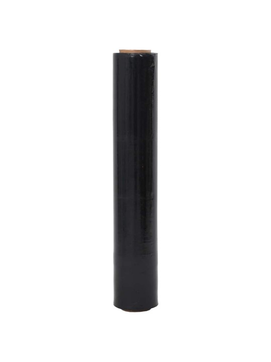 Stretch film 2 kpl musta 17 μm 50 cm x 300 m