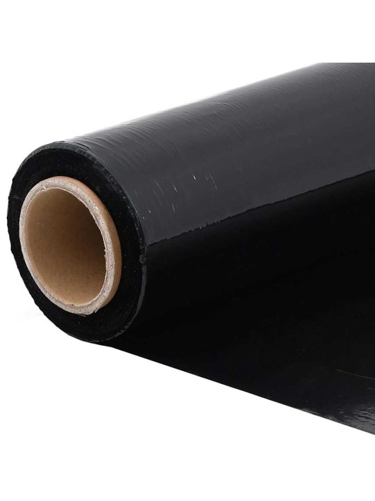 Stretch film 2 kpl musta 23 μm 50 cm x 300 m