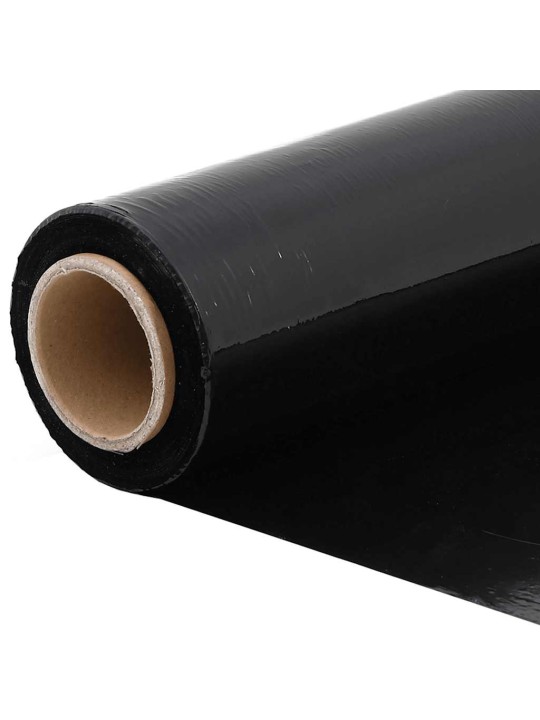 Stretch film 2 kpl musta 30 μm 50 cm x 300 m