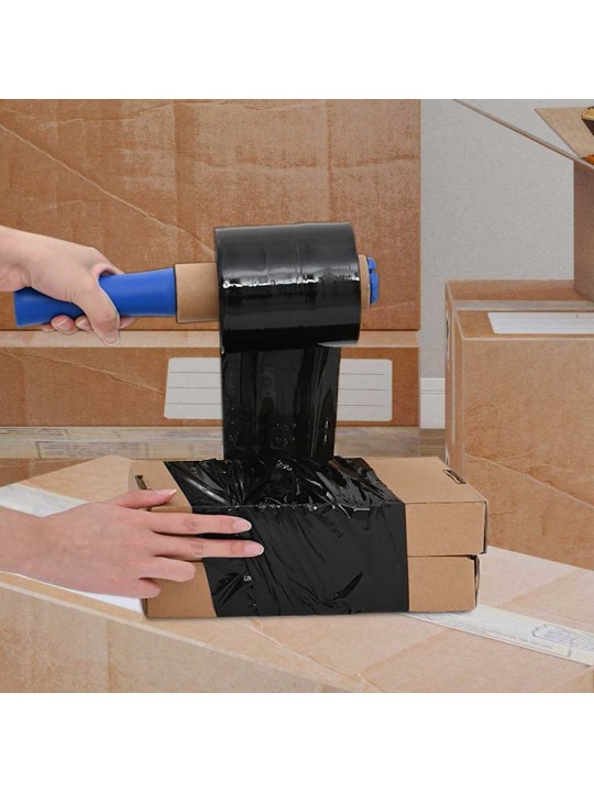 Stretch films 50 kpl musta 23 µm 10 cm x 150 m