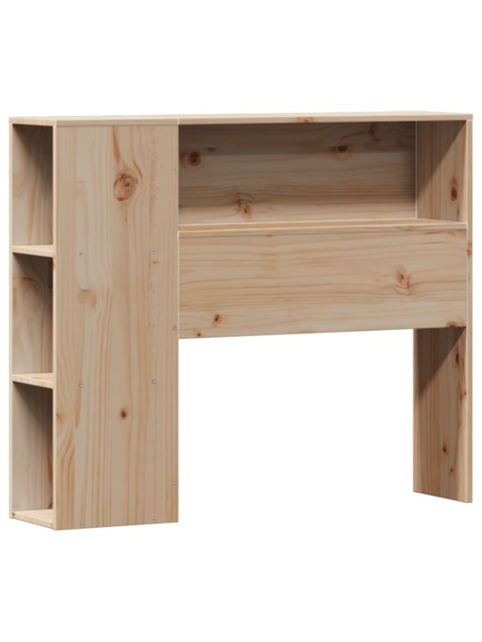 Sänky kirjahyllyllä ilman patjaa 75x190 cm täysi mänty