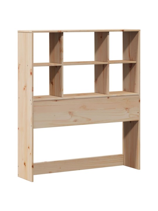 Sänky kirjahyllyllä ilman patjaa 90x190 cm täysi mänty