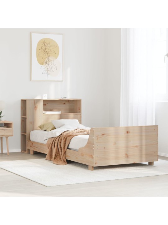 Sängynrunko ilman patjaa 75x190 cm täysi mänty