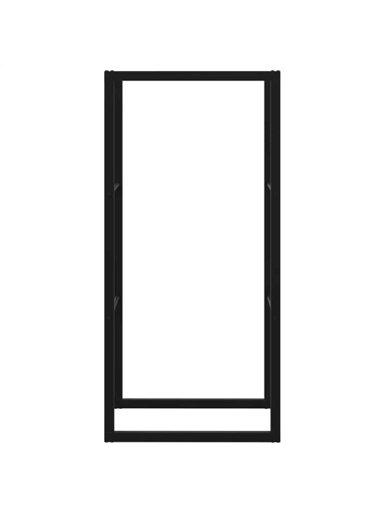 Polttopuuteline musta 55x30x116 cm teräs