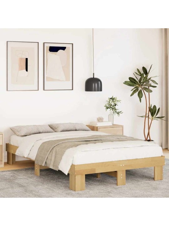 Sängynrunko ilman patjaa 120x200 cm massiivipuutammea