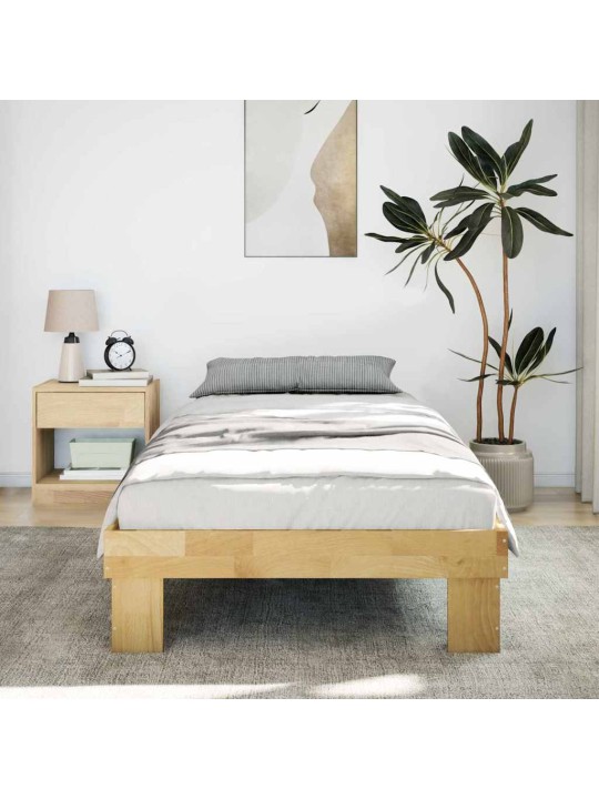 Sängynrunko ilman patjaa 75x190 cm massiivipuutammea