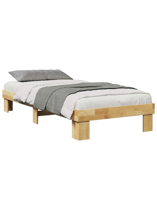 Sängynrunko ilman patjaa 75x190 cm massiivipuutammea