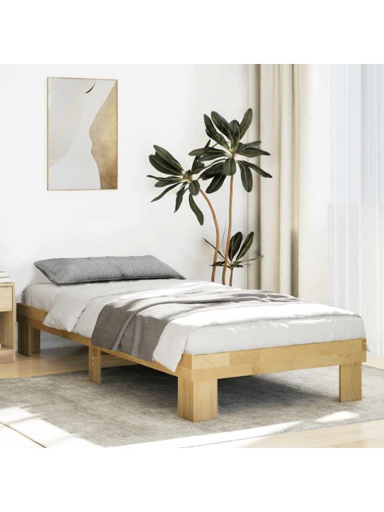 Sängynrunko ilman patjaa 75x190 cm massiivipuutammea
