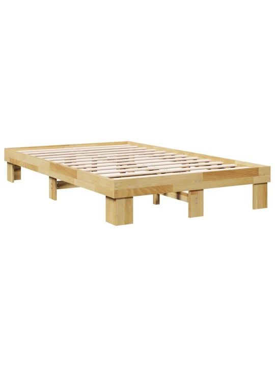 Sängynrunko ilman patjaa 120x190 cm massiivipuutammea