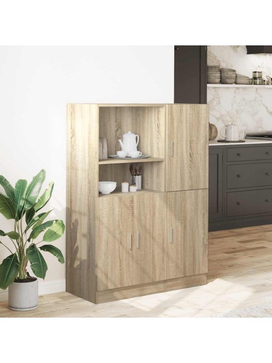 2-osainen keittiökaappisarja sonoma oak engineered wood