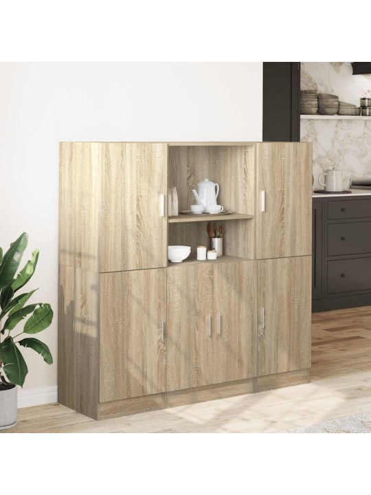 3-osainen keittiökaappisarja sonoma oak engineered wood