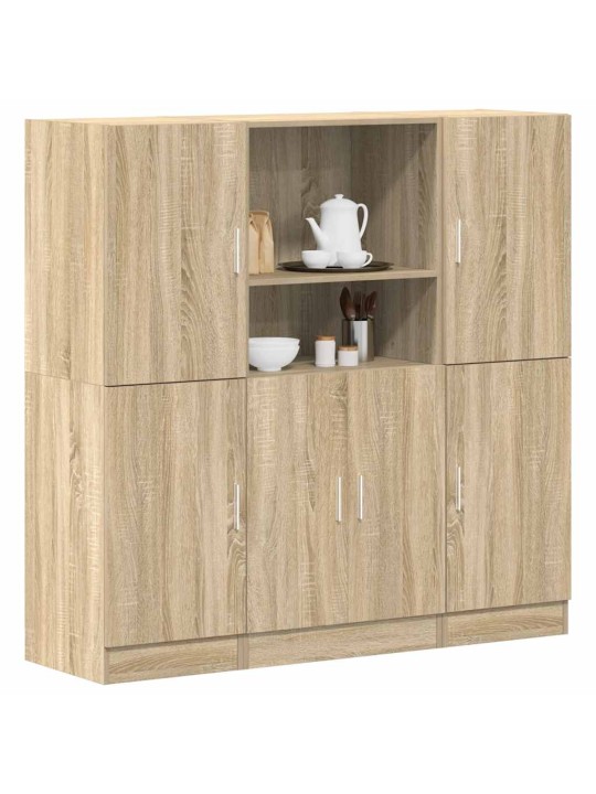 3-osainen keittiökaappisarja sonoma oak engineered wood