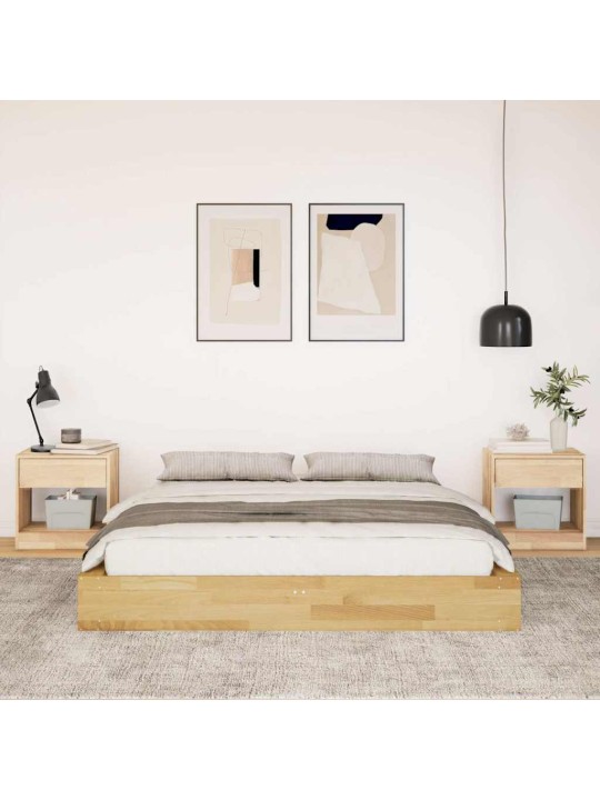 Sängynrunko ilman patjaa 150x200 cm massiivipuutammea
