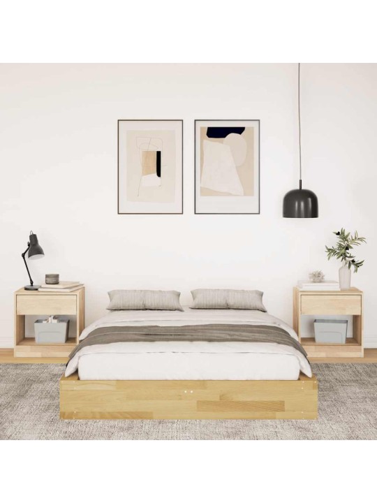 Sängynrunko ilman patjaa 120x190 cm massiivipuutammea