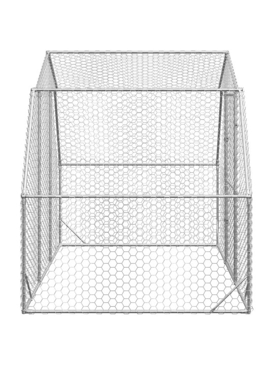 Kanan juoksu 2,5x2x2,25 m galvanoitua terästä