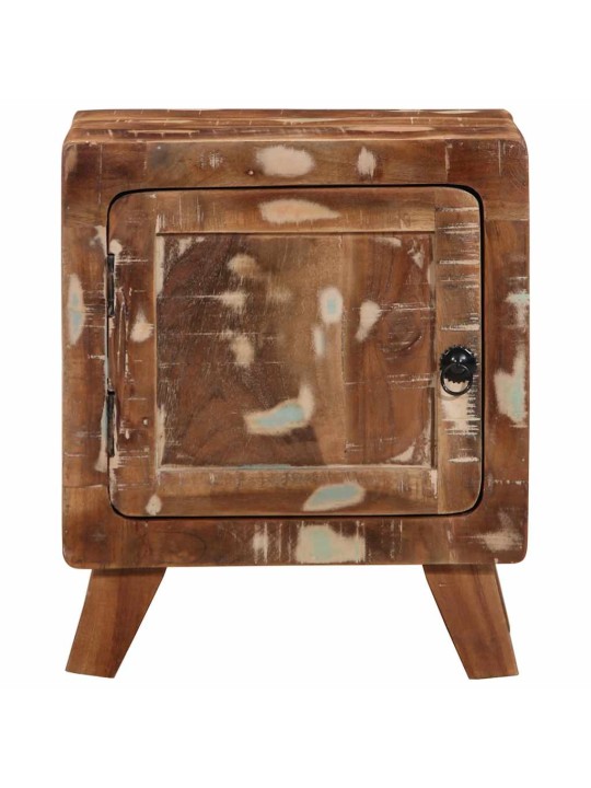 Yöpöytäkaappi 2 kpl 40x32x46 cm massiivipuu kierrätetty