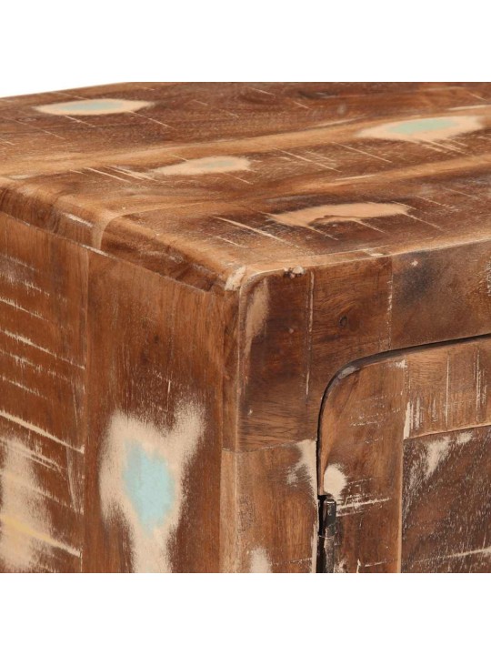 Yöpöytäkaappi 2 kpl 40x32x46 cm massiivipuu kierrätetty