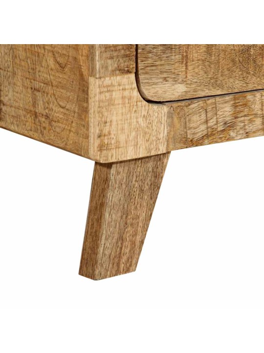 Yöpöytäkaappi 2 kpl 40x32x46 cm massiivipuuta karkea mango
