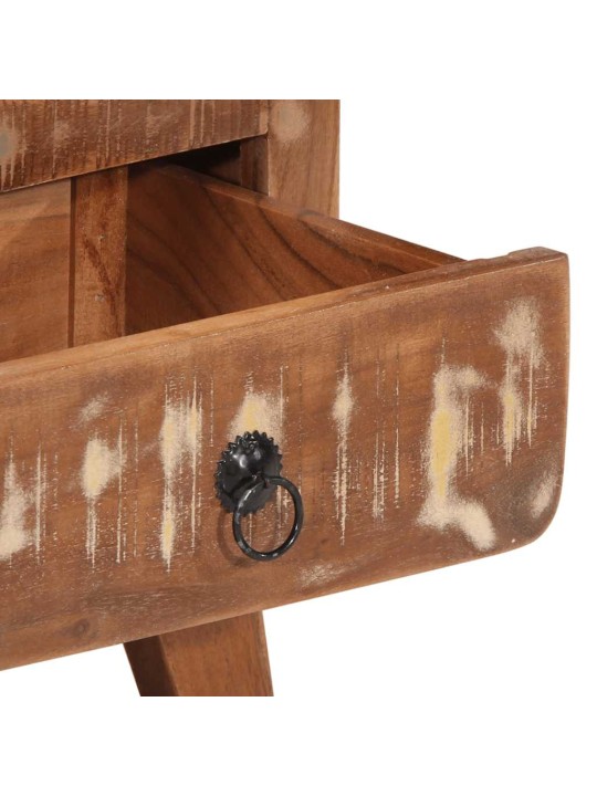 Yöpöytäkaappi 2 kpl 40x32x46 cm massiivipuu kierrätetty