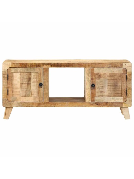Tv-kaappi 105x46x32 cm massiivipuuta karkea mango