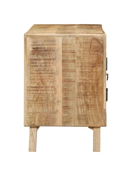 Tv-kaappi 105x46x32 cm massiivipuuta karkea mango