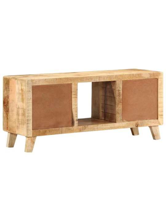 Tv-kaappi 105x46x32 cm massiivipuuta karkea mango